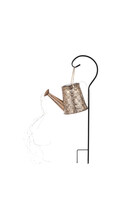 Konewka metalowa dekoracja ogrodowa LED