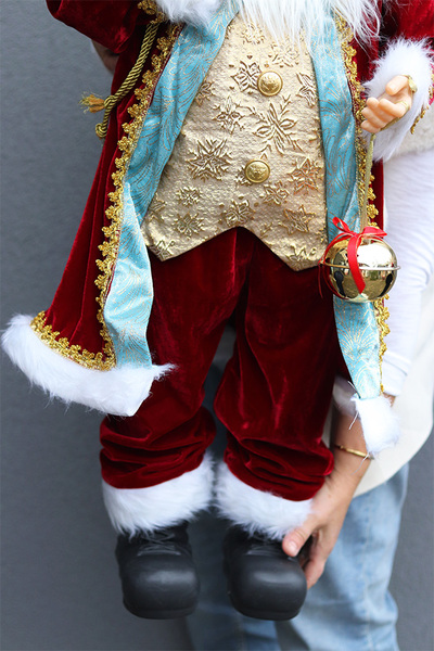 bożonarodzeniowa figurka/miękki stojący Mikołaj H, wys.93cm	