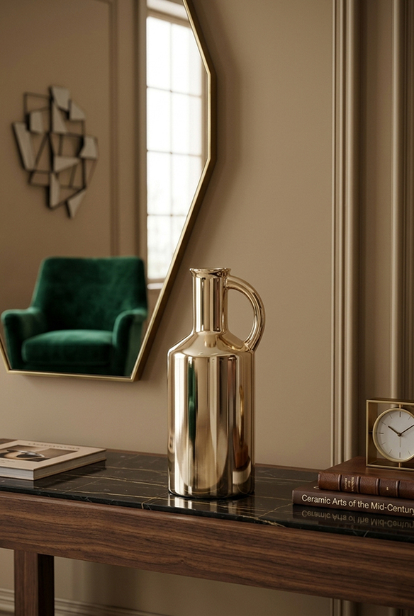 Village Glamour, wazon ceramiczny z uchem