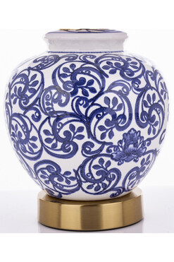 Kerala, ceramiczna lampa stołowa, wys.41cm