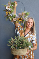 Wrzosowisko Zieleń, kompozycja kwiatowa w donicy