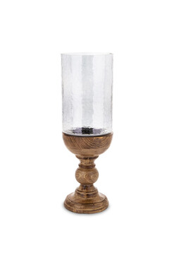 Lagne, szklany świecznik A, wym.46x13.5cm