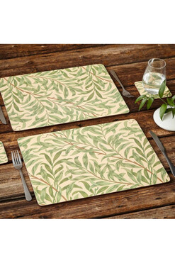 Willow Bough Green, podkładki korkowe, duże, 4szt