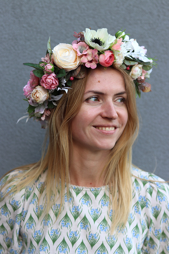Wedding Crown, ślubny wianek na głowę / dla Panny Młodej, rozmiar uniwersalny