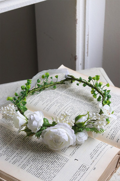 OD RĘKI Loir, komunijny wianek na głowę, rozmiar uniwersalny