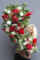 Dorotea, komplet dekoracji nagrobnych, wiązanka + bukiet