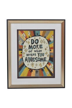 Motywacja Do More, obraz z napisami, 33x40cm