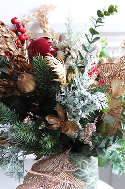 OD RĘKI Winter Mood Nedila, zimowy bukiet w wazonie, wys.55cm 