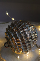 Gold Line 1, bombki zawieszki, 2 sztuki