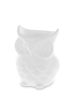 Owl, ceramiczny kominek zapachowy - sówka, wym.12x9x7cm