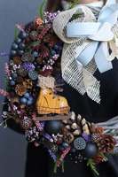 Na Łyżwy, elegancki zimowy wianek, śr.36cm