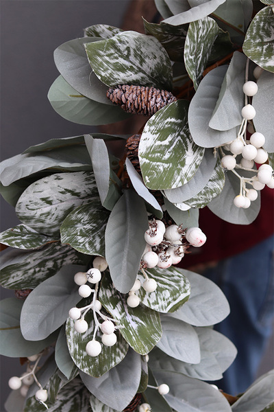 Moko Winter, duży zimowy wianek, śr.76cm