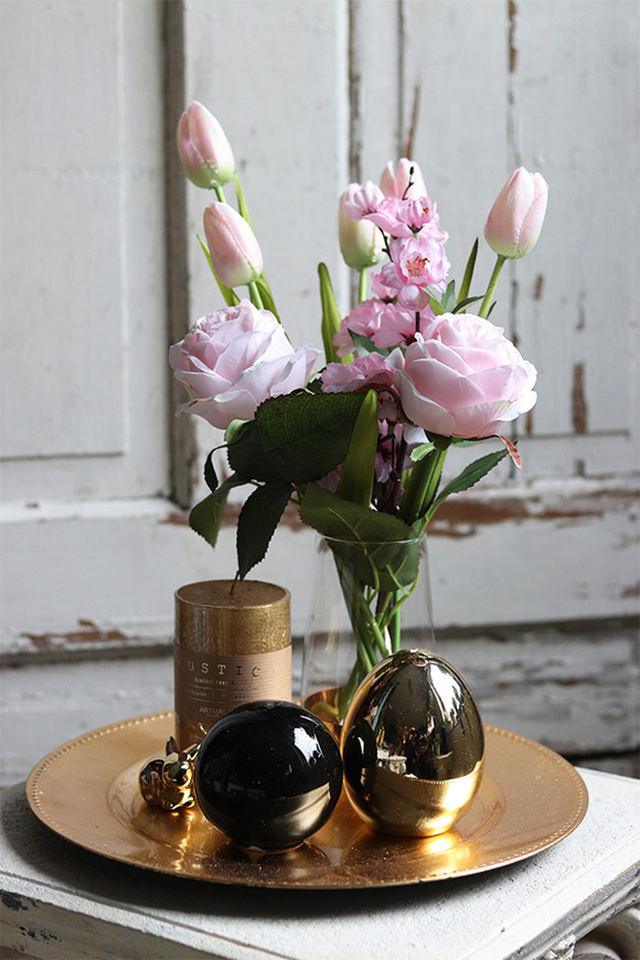 Tray Set Goldimo, wiosenny zestaw dekoracji na tacy 