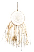 dekoracja ścienna Makrama / Łapacz Snów E, wym.62x30cm