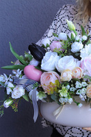 Arroyo Delineta, wielkanocna kompozycja kwiatowa na stół