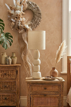 Boho House B, ceramiczna lampa stołowa, wys.43cm