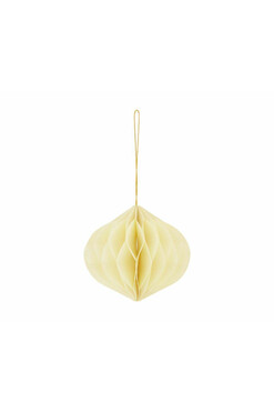 Boho Bączek, świąteczne papierowe bombki, kremowe, kpl.6szt, śr.10cm