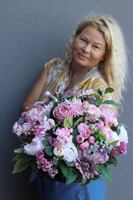 Violet Dreams, kompozycja nagrobna w naczyniu