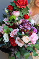 Felinata Premium 2, kompozycja nagrobna w naczyniu