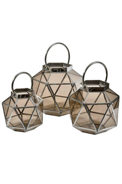 lampion szklany Deluxe 2A, wym.31x31x29cm