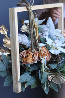 Christmas Paysage kompozycja nagrobna w blejtramie