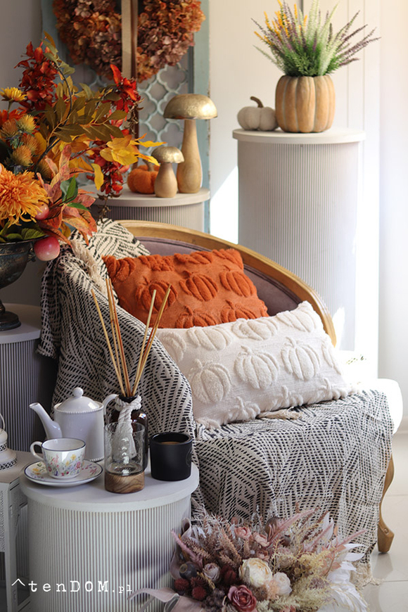 Pumpkin Spice, jesienna poszewka w dynie