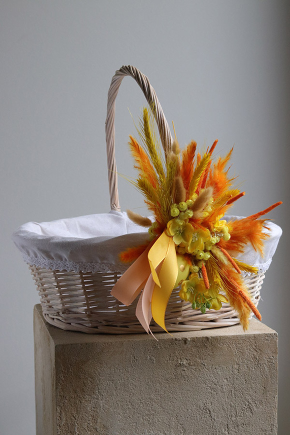 Słoneczko, duży dekorowany koszyczek wielkanocny