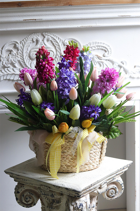 Hiacyntha Refilia 2, kosz pełen kwiatów