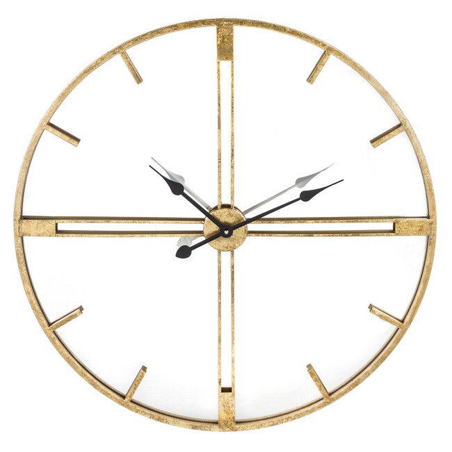 duży metalowy zegar ścienny, Trevis, śr.76cm