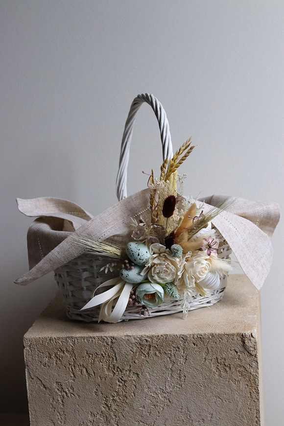 Leonis, dekorowany koszyczek wielkanocny