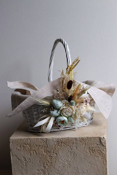 Leonis, dekorowany koszyczek wielkanocny