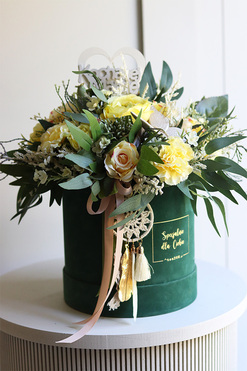 Spring, flowerbox na Dzień Mamy, wym.37x37cm