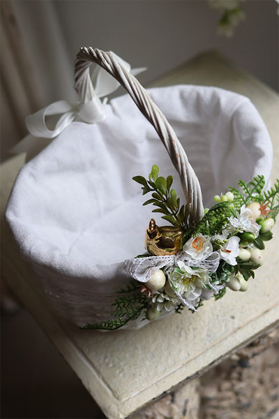 dekorowany koszyczek wielkanocny, Lossa, wys.25cm