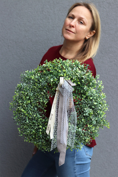  wysokiej jakości zielony wianek, Zielona Wielkanoc Small