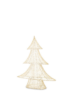 Gold Glamm B, figurka choinka LED, wym.48x39x9cm