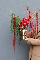 Reniferro Design, świąteczny stroik z reniferem