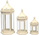 Giardino, metalowy lampion / latarenka, kpl.3 szt 