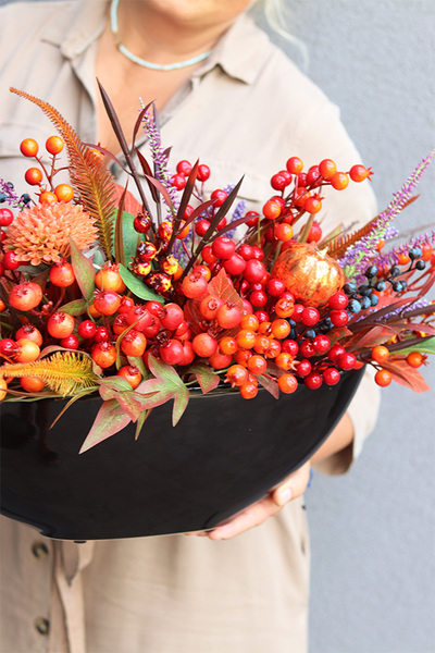 Very Berry Fall, jesienna kompozycja kwiatowa