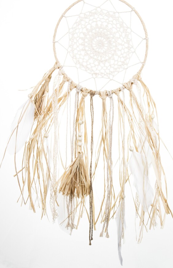 dekoracja ścienna Makrama / Łapacz Snów E, wym.62x30cm