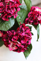 doniczkowa hortensja Wiśniowa, wysokiej jakości sztuczne kwiaty, wys.40cm
