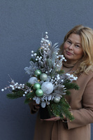 Green Xmas, komplet dekoracji nagrobnych