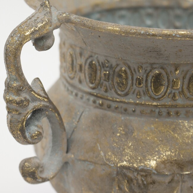 Fionda, metalowa osłonka / puchar / naczynie, wym. 21.5x21.5x16cm