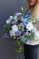 Malediwy Blue, niebieski bukiet kwiatów, wys.52cm