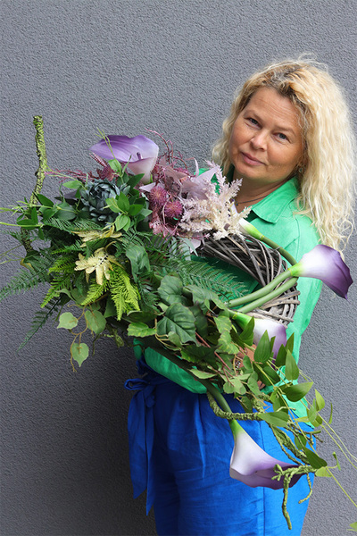 Fioletana, komplet dekoracji nagrobnych