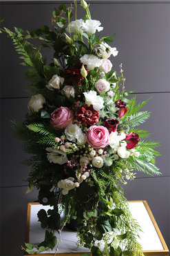 Lediata Hefra, bukiet nagrobny we wkładzie, wys.72/106cm