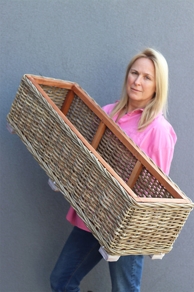 Bahama Basket E, pleciony kosz osłonka z wikliny skrzynka