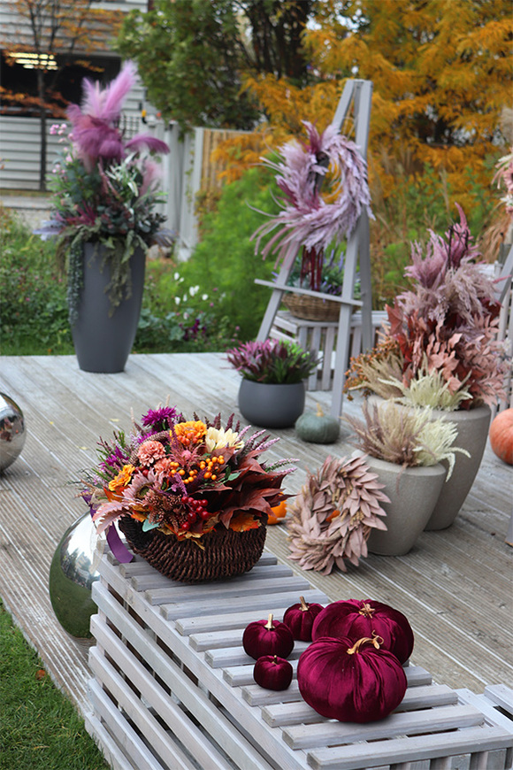 dekoracja jesienna Wrzosy Moko Róż 2