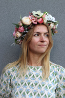 Wedding Crown, ślubny wianek na głowę / dla Panny Młodej, rozmiar uniwersalny