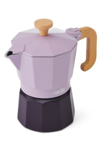 La Cafetière Venice, metalowa kawiarka, fioletowa, poj.150ml