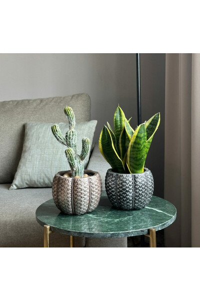 Otonia Silver osłonka ceramiczna doniczka